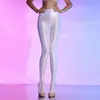 Leggings Moldeadores Sedosos Brillantes para Mujer, Aceite de Caballo 80D Alta Densidad 1190 Agujas Medias de Seda Sexy Sin Costuras de Cintura Alta