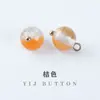Botón Cheongsam, botón redondo de resina de estilo chino tradicional, botón decorativo de gasa para traje Tang Hanfu
