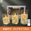 Vela eletrônica LED simulada, adereço de decoração para casamento e festa de aniversário, luz ambiente plástica em formato de gota para exterior, personalizável