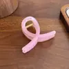 Pinza Pinza para el Pelo de la Parte Trasera de la Cabeza para Mujer, Pinza de Agarre Todo Fósforo de Sentido Avanzado, Pinza de Textura Gelatina, Adorno para el Cabello, Pinza Tiburón Elegante