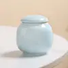 Bote de Té Cerámico Mini Portátil Pequeño Viaje Polvo de Té Tarro Sellado Pu'Er Té Negro Té Verde Empaque Vacío Personalizado