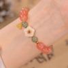 Pulsera Nueva China de Cuentas de Vidrio con Cuentas Nicho Temperamento Pulsera Estilo Chino Nacional Trendy Lujo Ligero Pulsera de Alta Gama al Por Mayor