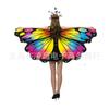 Cabo elegante pequeno xale de borboleta decorativo manto de borboleta europeu e americano impresso pequenas asas de borboleta