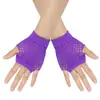 Guantes de Red Cortos Transfronterizos Discoteca Multicolor Sexy Elásticos Guantes Punk Guantes de Malla Hueca Europeos y Americanos