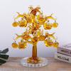 Árbol de Lingote de Cristal Decoración para el Hogar Adornos de Cristal Decoración de Sala de Estar Regalo de Inauguración Casa Piedra de Cristal Citrino