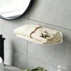 Prateleira Dobrável de Armazenamento para Banheiro Suporte de Toalha de Parede para Banheiro Plástico Simples Placa de Armazenamento de Roupas