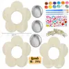 Alimentador de pájaros de madera de Amazon Alimentador de agua de alimentación Alimentación exterior Flores pintadas DIY Juguetes para niños