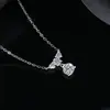 Collar de Plata de Ley S999 Gota de Agua Lujo Ligero Nicho Ins Cadena para Clavícula de Suéter Cadena para Clavícula de Mujer Diseño Simple Sentido de Alta Calidad Collar Joyería