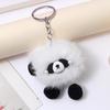 Colgante de Peluche Imitación de Visón con Llavero Genio de Zapatos Colgante Bola de Pelo Linda Dibujo Animado Colgante Creativo Cadena para Colgar en Bolsos
