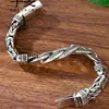 Ornamento Xiangxu Pulsera de Cadena Retro con Mantra de Seis Caracteres Dominante de Personalidad para Hombre y Patrón de Paz para la Suerte Vendedor Caliente en Amazon