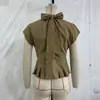 Artículo Popular Transfronterizo de Aliexpress 2026 Primavera Nuevo Estilo Elegante Top sin Mangas con Abertura y Adorno de Lazo 75210197