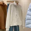 ¡Dile adiós al estorbo! De Rong top cómodo versátil con cuello de soporte de bolsillo, cierre de cremallera, corte ajustado, favorecedor, sudadera chaqueta elástica para mujer