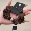 Otoño Invierno Estilo Coreano Cuadros Lazo para el Pelo de Intestino Grande Mujer 2026 Nuevo Gama Alta Súper Grande Cuerda para Moño Flor en la Cabeza Accesorios para el Cabello