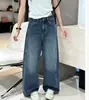 Jeans de cintura alta e perna larga para mulheres, novo estilo primavera e outono 2026, calças retas soltas, emagrecimento, com caimento, calças compridas até o chão