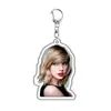 Chaveiro Pingente Acrílico Taylor Swift de Personagem 2D Novo Transfronteiriço