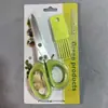Tijeras Multicapa de Acero Inoxidable tamaño pequeño Artefacto para Cortar Verduras Cebolleta Multifuncional Tijeras para Verduras Tijeras para Algas Marinas Artefacto de Cocina para Cortar Verduras
