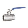 Válvula de esfera de aço inoxidável ll304 duas peças roscada interruptor de água 4 pontos uma polegada duas peças rosca interna válvula espessada 6