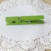 Clip Pequeño de Madera Colorido de 7.2 cm Pieza Decorativa de Madera DIY Clip para Notas de Obra de Arte Postal Clip de Almacenamiento de Abedul