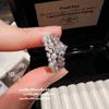 Áustria Vintage Crown Jewel Pearl Ring Vintage Banhado A Ouro 18K Anel de Contas de Zircônia Gympano