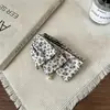 Pinza de plátano con lazo floral de estilo suave para mujeres, clip vertical para fijar coleta alta, pasador de pelo, pinza de pelo de temperamento estilo coreano, accesorios para el cabello
