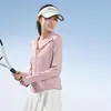 Chaqueta Deportiva de Verano para Exteriores UPF50+ Ropa de Yoga Ropa Amigable con la Piel Hilo Original Seda Helada Ropa de Protección Solar para Mujer Hecho a Medida