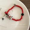 Pulsera de Verano Linda de Robot de Dibujos Animados a Color con Cuentas 2025 Nuevo Diseño Nicho Más Fácil de Combinar Pulsera Casual