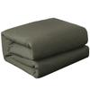 Colcha de Alívio de Desastre de Emergência, Roupa de Cama de Proteção do Trabalho, Dormitório Verde para Uma Pessoa, Canteiro de Obras de Construção Escolar, Tecido Escovado Quente Espesso Selado a Quente