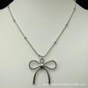 Estilo Francés Lindo y Suave Lazo Perla Cordón de Cuero Negro Cadena para Clavícula Accesorio para el Cuello Joyería Broche de Collar Cadena de Serpiente con Cuentas