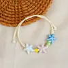 Jingdezhen Navidad Cerámica Cuerda Trenzada Pulsera Animales de Dibujos Animados Cuerda de Mano Joyería al por Mayor para Atracciones Turísticas Nicho Lujo Ligero