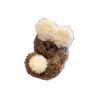 Coelho Rabanete Bicho-preguiça de Pelúcia Presilha Agarradora Feminina High-end Sense Grampo de Cabelo Fofo Outono e Inverno 2024 Novo Agarrador de Cabelo Tubarão para Parte de Trás da Cabeça