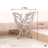 Accesorios de joyería de bricolaje con forma de mariposa exquisita y creativa, placa de flor, hebilla, carcasa de teléfono móvil, material de diamante adhesivo de belleza, accesorios para el cabello con incrustaciones de diamantes