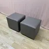 Bancos Cuadrados Blancos y Negros para Exposiciones, Bancos con Forma de Tostada, Bancos de Cuero Suave, Bancos para Cambiarse los Zapatos, Adecuados para Eventos de Bodas, Disponibles para Pedidos al por Mayor