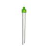 Diodo Emisor de Luz Verde para Cabello Verde Led de 2 mm Patas Largas F2 Enchufe Recto Verde Perla de Lámpara de Cabeza Redonda Perla de Lámpara Led de Patas Cortas de Alto Brillo