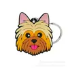 Animal Perro Gato Llavero de PVC Anillo de Llavero Cadena de Llaves Colgante Anillo de Llavero Llave de Coche