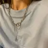 Colar Pingente Quadrado Nariz de Porco Minimalista de Luxo Criativo e Único para Homens e Mulheres, Design de Nicho Versátil Clavícula