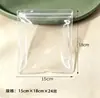 Espessado PVC Armazenamento Transparente Brincos Jóias Brincos Jóias Seladas Anti-oxidação em estoque Saco