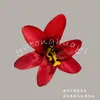 Cabeças de Flores de Lírio Mini Artificiais, Kit de Material de Flor para Grampo de Cabelo DIY de Orquídea, Acessórios para Presente Atacado