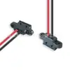 Conector hembra de alambre de soldadura de 2P con orificios de montaje duales, interfaz de carga Tipo-C para iluminación exterior y dispositivos digitales