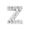 Acessórios de letras com strass de 18mm pulseira DIY pulseira acessórios para coleira de animal de estimação cromo totalmente cravejado
