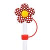 Tapón antipolvo reutilizable de silicona suave de 8-10 mm con diseño de flores a cuadros de Amazon Explosions