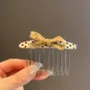 Pasador de Acetato con Lunares y Moño Estilo Coreano y Japonés, Pinza para el Cabello para Flequillo y Frente, Peine para el Cabello, Accesorio para el Cabello, Adorno Lateral para el Cabello