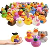 Pato de Vinilo Mixto Transfronterizo Rociador de Agua Mini Pato Bañándose y Jugando con Agua Juguete Tienda de Té con Leche Regalo Pequeño Burbuja Educativa