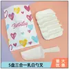 Prato de Jantar para Bolo de Aniversário Descartável Faca e Garfo de Alta Qualidade conjunto Prato de Jantar Retangular de Papel Espesso Criativo Exquisito