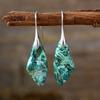 Pendientes de botón de piedra natural bohemios nuevos transfronterizos, pendientes de joyería retro populares europeos y americanos, joyería al por mayor