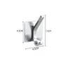 Gancho único de acero inoxidable 304 horneado sin clavos transfronterizo, gancho simple autoadhesivo, gancho de almacenamiento para cocina y baño
