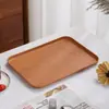 Bandeja de Paja de Trigo Juego de Té para el Hogar Bandeja para Taza de Té Bandeja Rectangular para Frutas Bandeja de Almacenamiento Bandeja para Piezas de Rompecabezas Infantiles