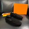 Mocasines Slip-On Cosidos a Mano de Cuero Gamuzado Transfronterizos L Suela Ultra-Delgada Suave Slip-On Casuales para Hombre para Viajar al Trabajo y Ocio Comercio Exterior