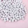 Cuentas del Alfabeto Inglés Hechas a Mano Sueltas Pulsera Collar Cadena de Teléfono Móvil Colgante Pulsera Accesorios de Joyería DIY