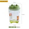 Copo Criativo com Canudo, Copo de Vidro para Água Infantil, Bebida de Leite, Copo de Gato, Brinde de Abertura com Logo Personalizado, Copo de Bambu