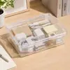 Juego de cajas de almacenamiento estilo Pindou con 54 frascos clasificadores de cuentas de colores, caja de almacenamiento transparente de gran capacidad para documentos y certificados